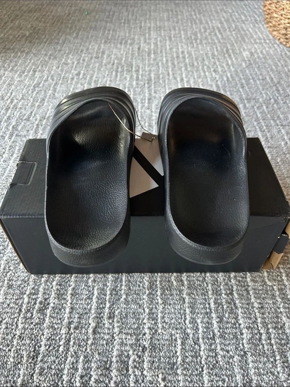 adidas Adilette Comfort Slide Sandals Black 11